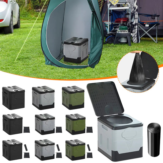Camping Folding Toilet Movable Outdoor