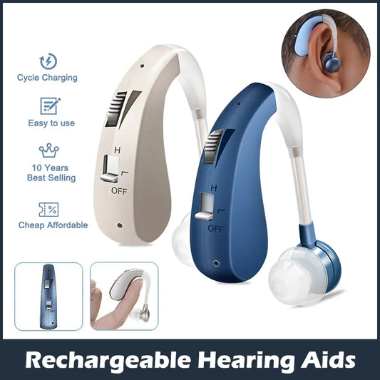 Rechargeable Digital Hearing Aid for Moderate to Severe Loss - Aids For Healthy Living