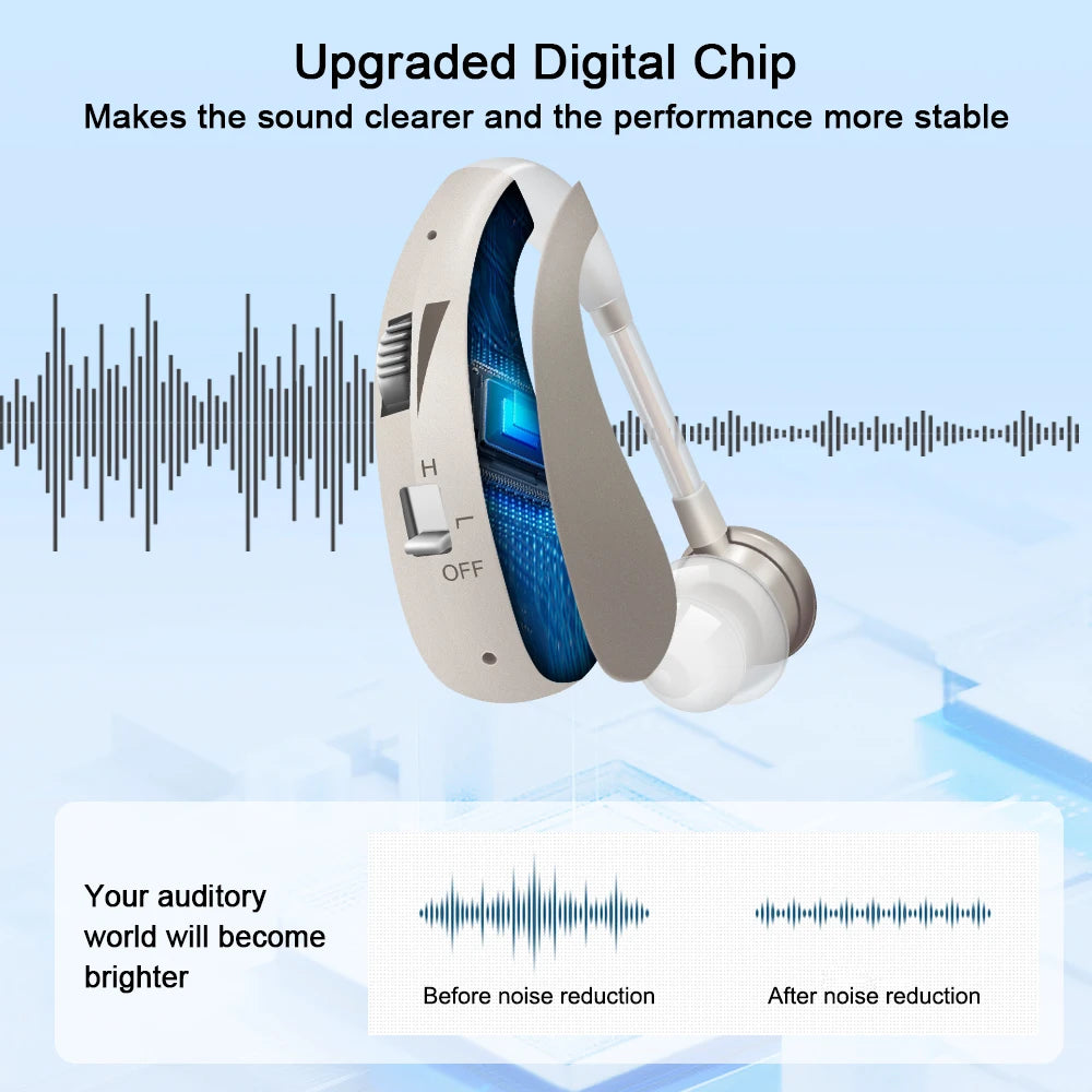 Rechargeable Digital Hearing Aid - Aids For Healthy Living