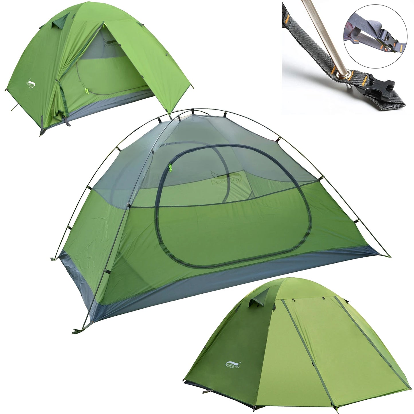 Desert Fox Camping Tents 1/2/3 Person Outdoor Lightweight