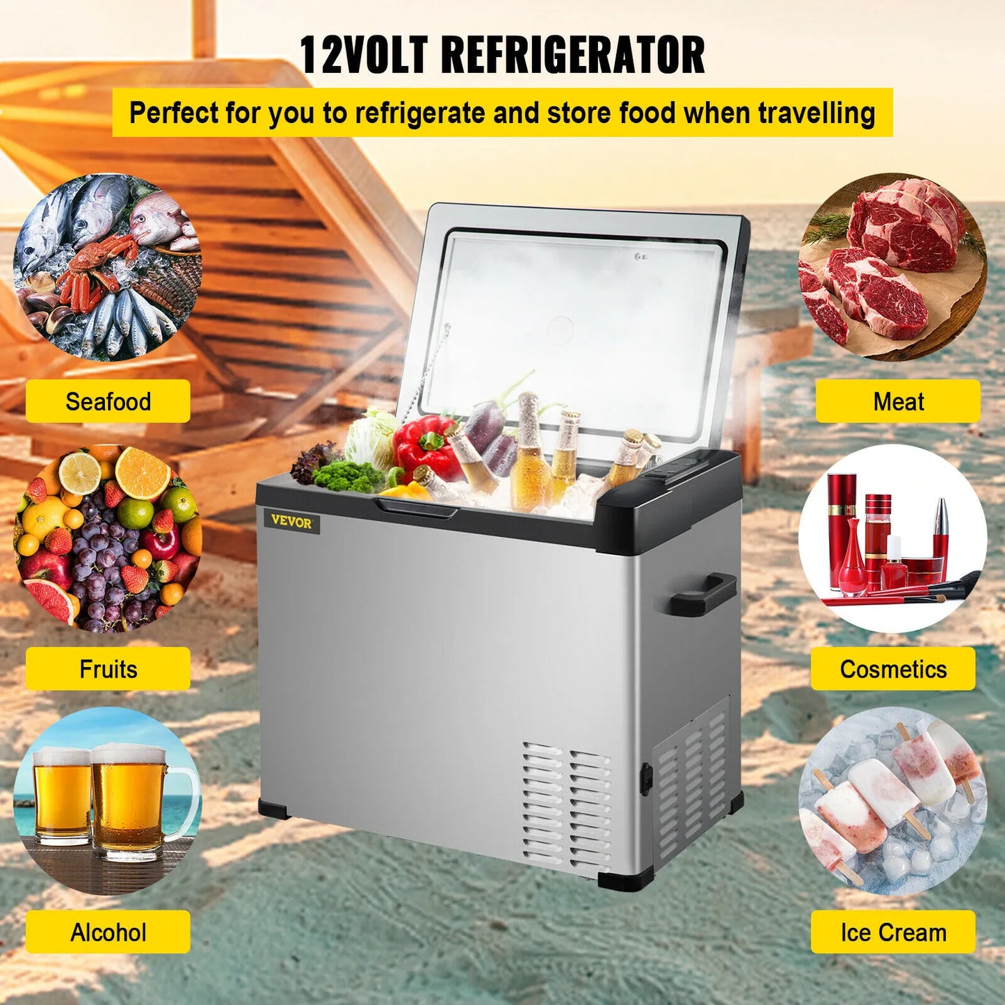 30L 40L 50L Mini Car Refrigerator Portable Small Fridge Freezer