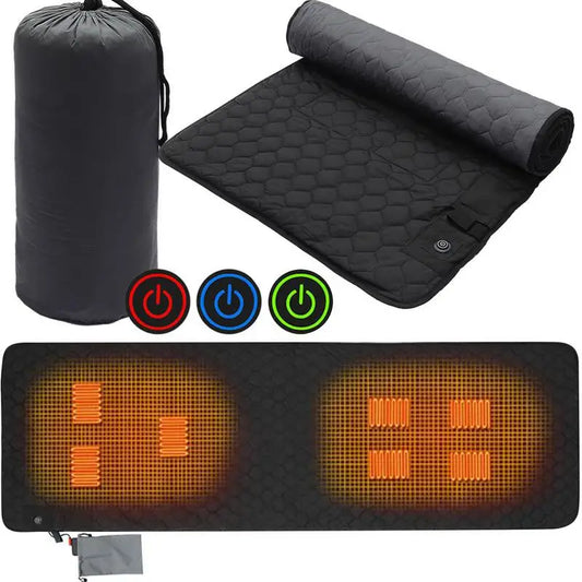 Multi-purpose Rechargeable 198*62mm USB Heated Sleeping Mat with 7 Heating Zones